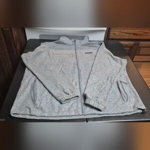 Men's size 2X Tall gray Columbia fleece jacket